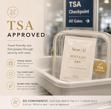 SEON Reset & Jet Korean Skincare Facial Wipes