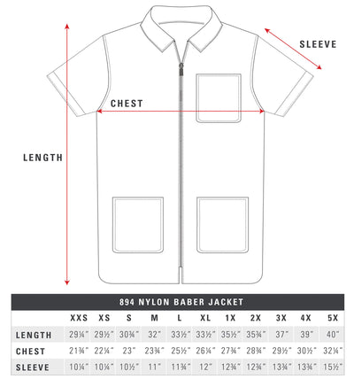 BD Black Nylon Barber Jackets
