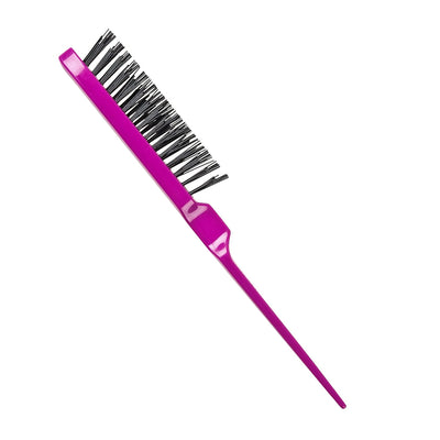 Denman Purple Backcomber Stiff Bristle Brush D91