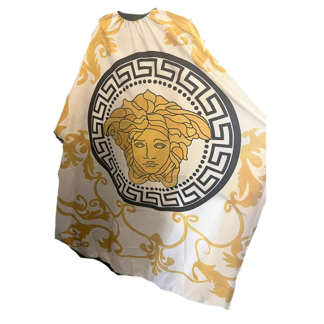 White Designer Vi Barber Cape