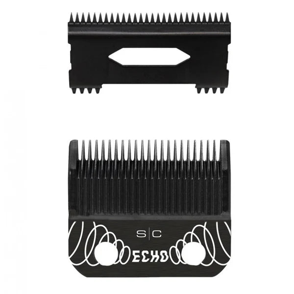 ECHO Faper Fixed Black Diamond Carbon DLC Hair Clipper Blade (Shallow Tooth 2.0)