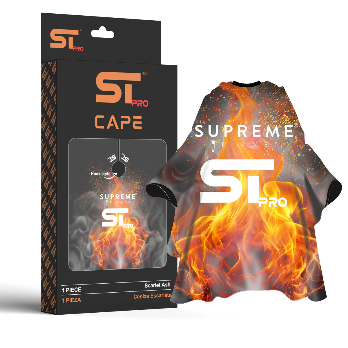 Supreme Trimmer Premium Barber Cape - Scarlet Ash