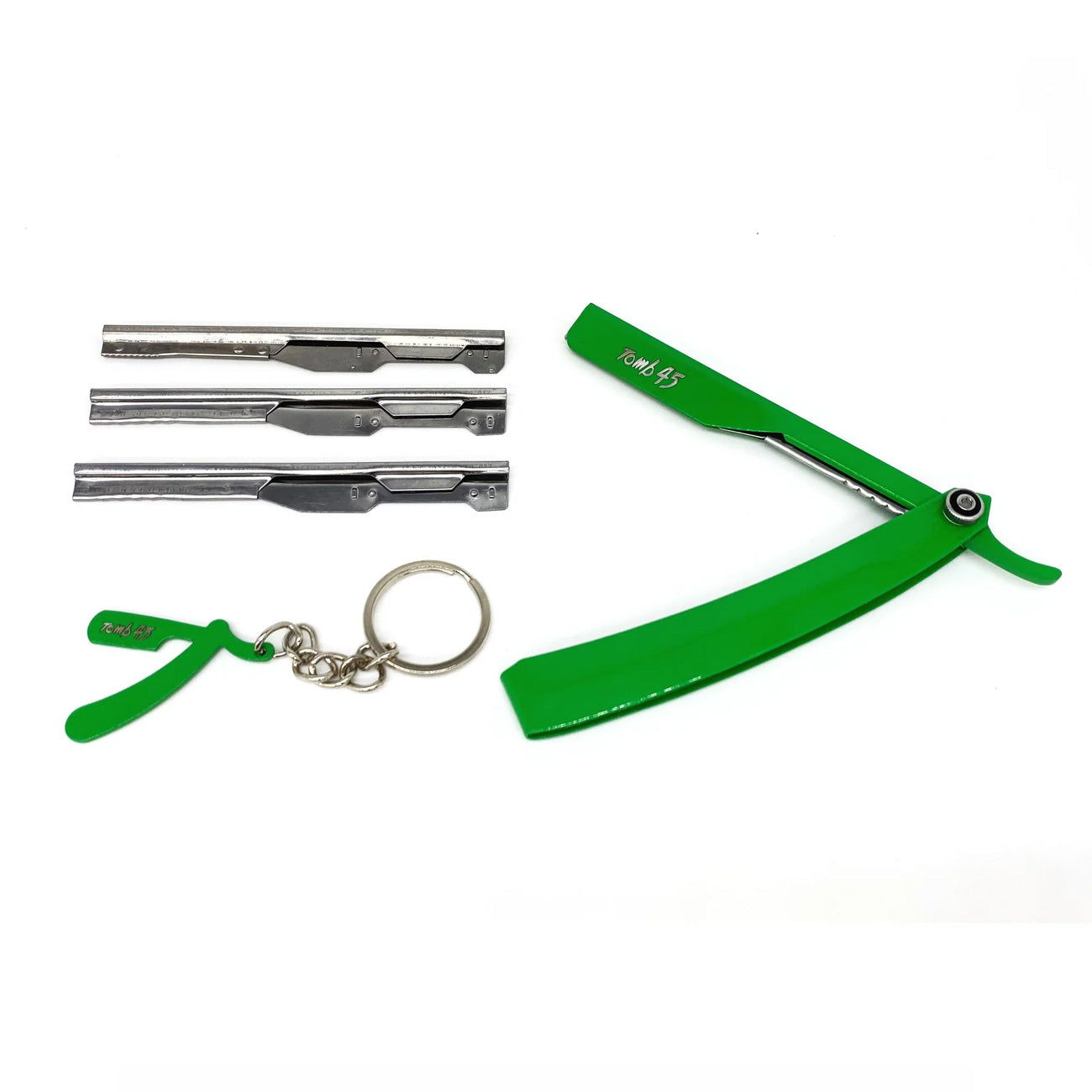 Tomb45 Triple Cartridge Razor Holder in Green