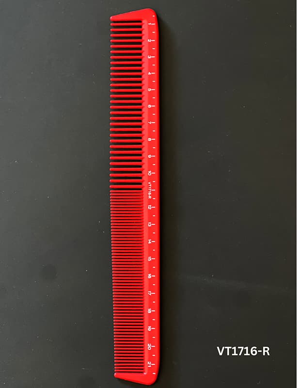 Vincent Professional Red Ceramic Combs VT1716-R