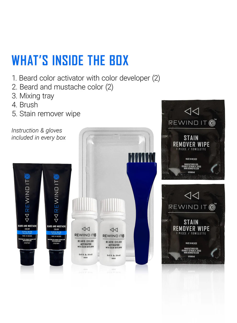 Rewind It 10 Beard Color - Medium Blonde