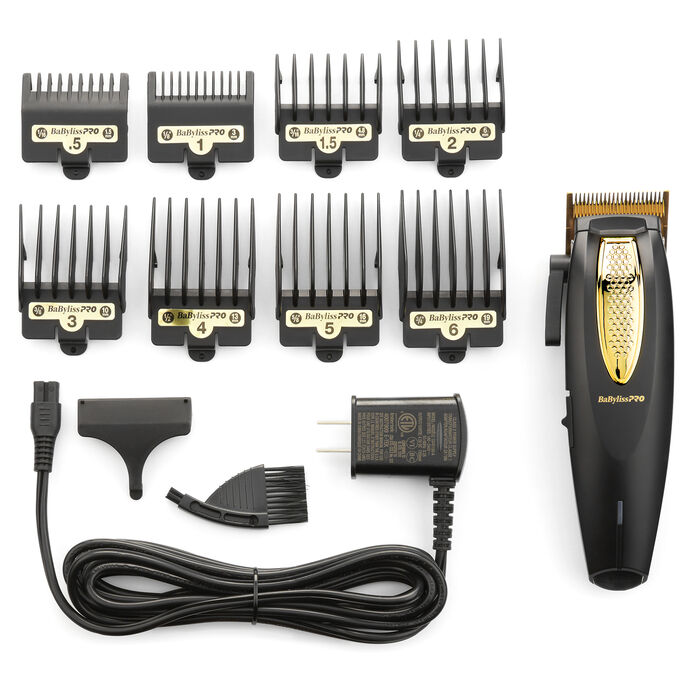 Babyliss Pro BLACK and GOLD FX FX870BN Cord/Cordless Lithium-Ion Adjustable  Clipper 