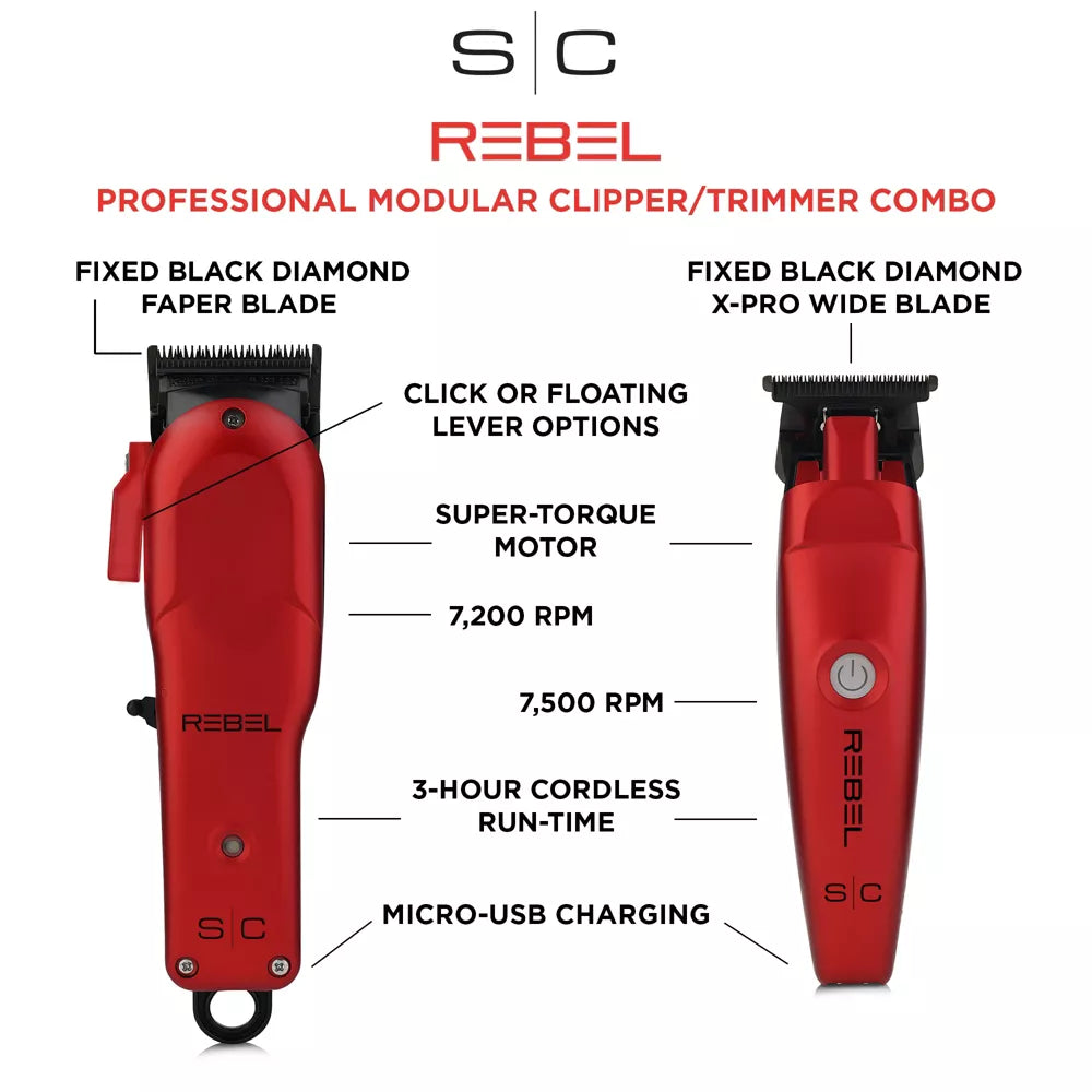 StyleCraft Rebel Clipper and Trimmer Combo
