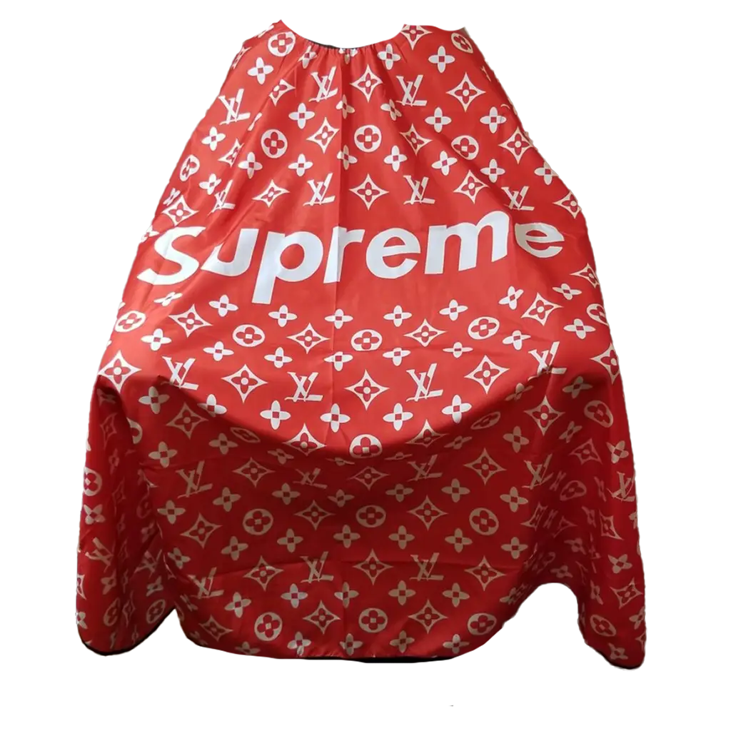 Red Supreme Designer Style Barber Capes