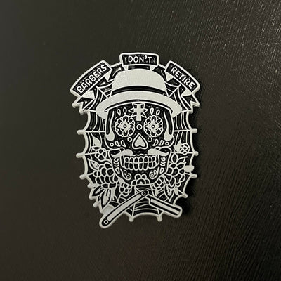 Cali Barber "Barbers Don't Retire" Pin