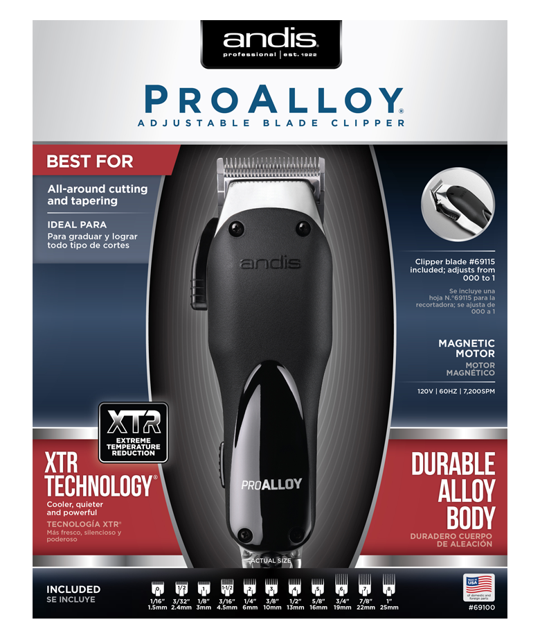 Andis Professional Pro Alloy Adjustable Blade Clipper