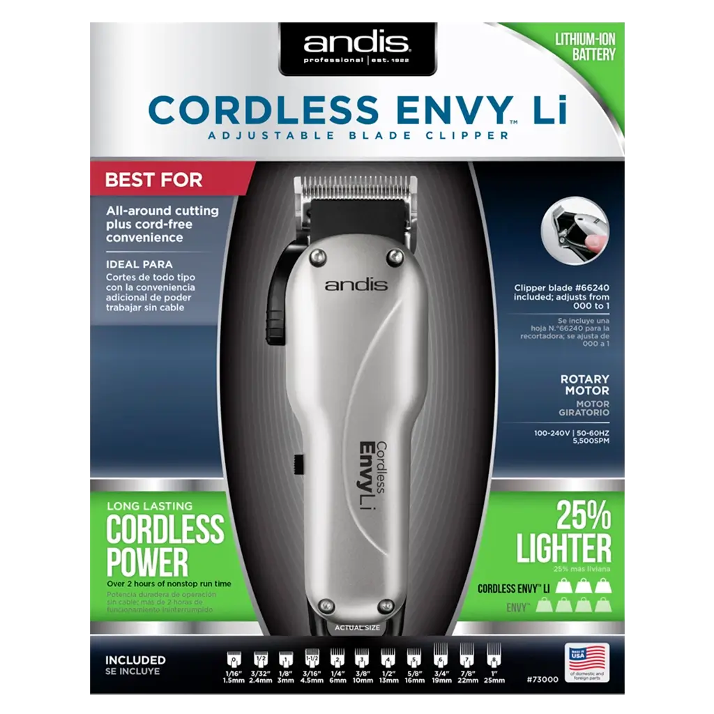 Andis Cordless Envy® Li Adjustable Blade Clipper