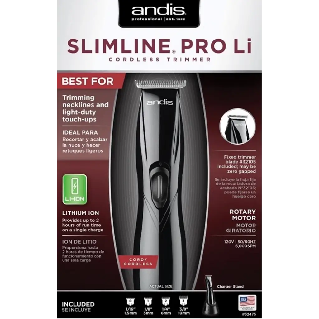 Andis Slimline Pro Li Trimmer Kit package