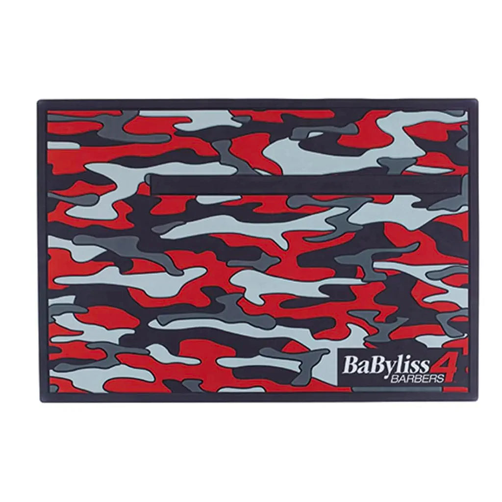 BaBylissPRO Red Camo Magnetic Strip Barber Mat