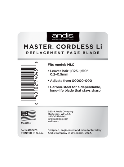 Master Cordless Li Fade Replacement Blade