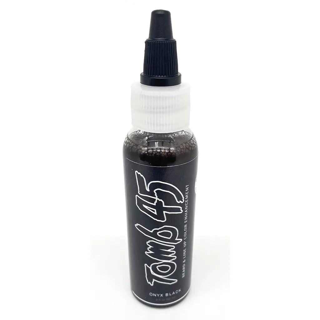 Jet Black Tomb 45 Beard & Line Up Color Enhancement