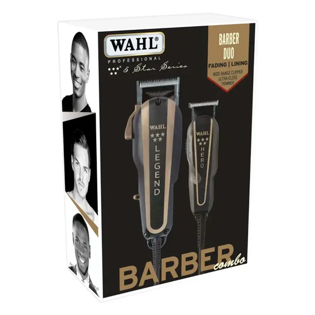 Wahl Professional 5 Star Barber Combo with Legend Clipper and Hero Trimmer