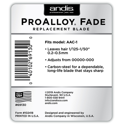 Andis Pro Alloy Fade Replacement Blade