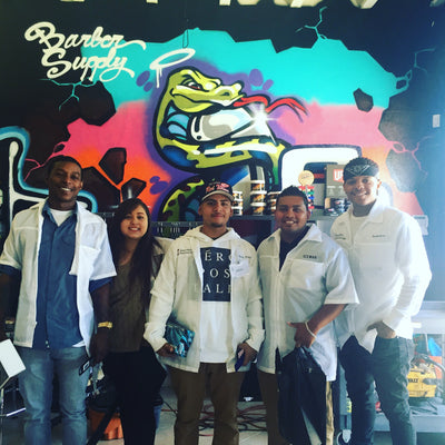 Associated Barber College students came to visit us today!!