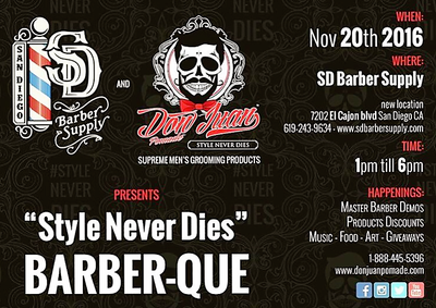 San Diego Barber Supply 1st Annual Networking Event Nov 20, 2016