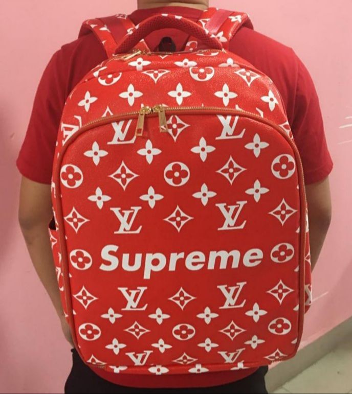 supreme and louis vuitton backpack
