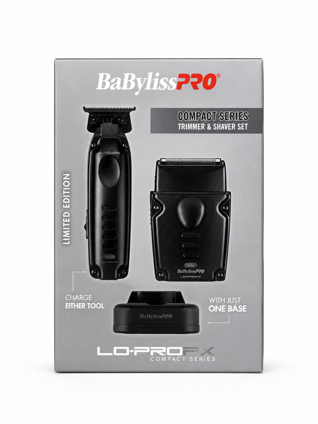 BaBylissPRO LO-PROFX Compact Series Trimmer & Shaver Prepack-Black