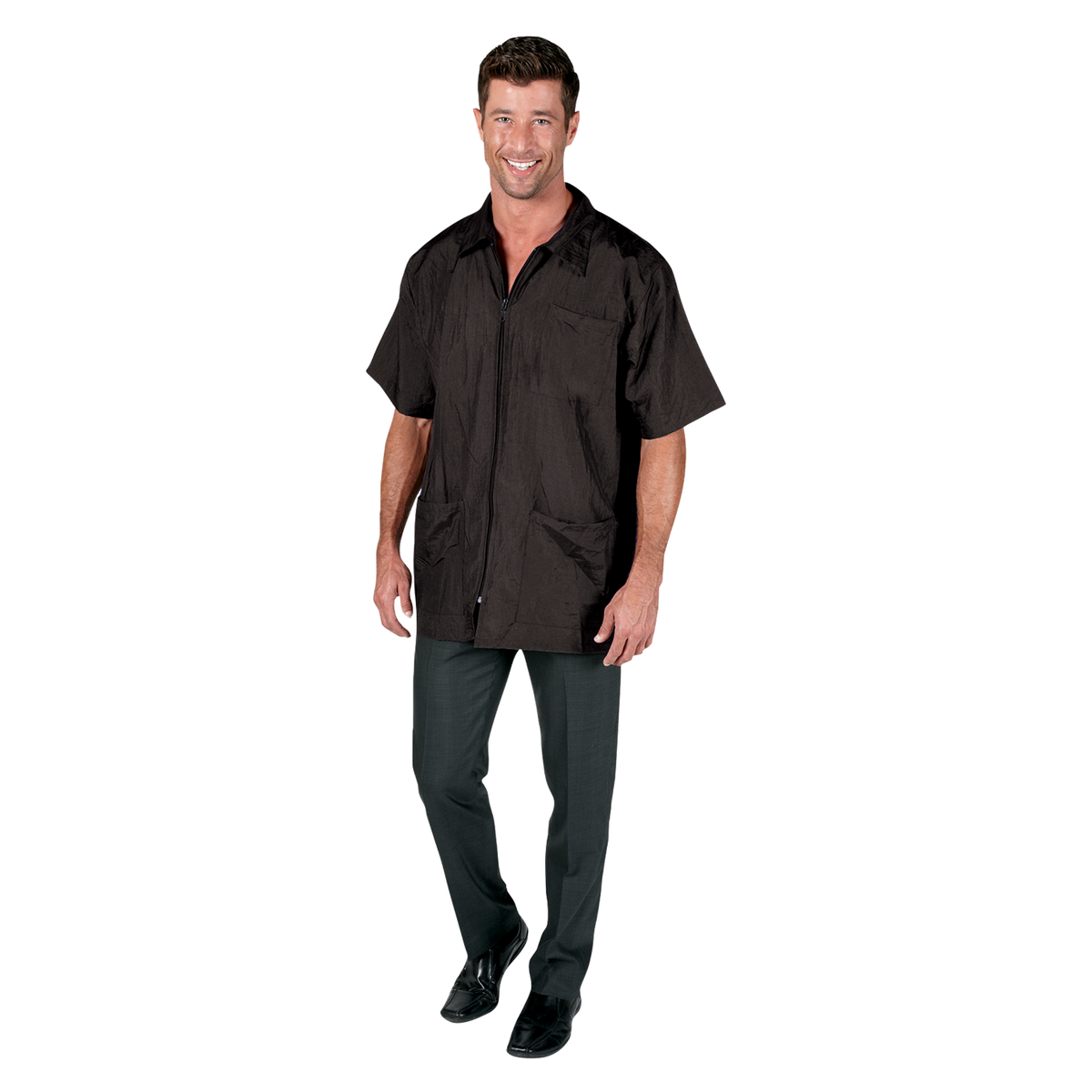 BD Black Nylon Barber Jackets