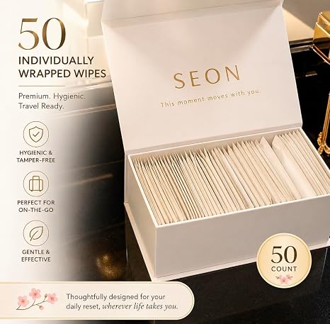 SEON Reset & Jet Korean Skincare Facial Wipes