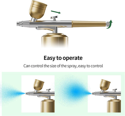 Airbrush Kit with Compressor Portable Airbrush Kit 48PSI High-Pressure Non-Clogging Air Brush Set Cordless