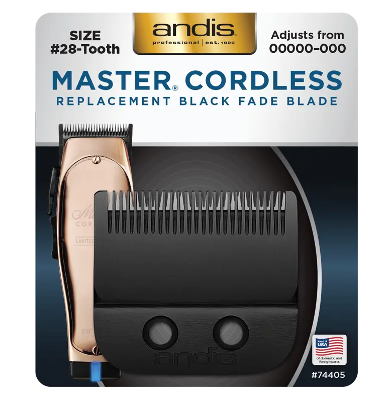 Andis Master Cordless Fade Blade BLACK #74405