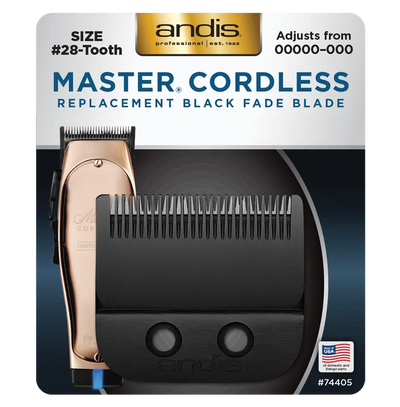 Andis Master Cordless Fade Blade BLACK #74405
