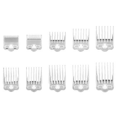 Supreme Trimmer Magnetic & Clip Premium Guards for Clippers - Transparent