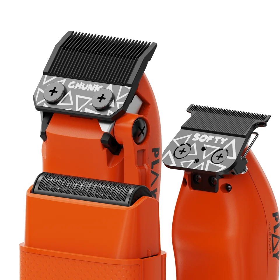 PLAY-3-PACK – Orange Edition (Clipper, Trimmer & Shaver with 3-Way Stand)