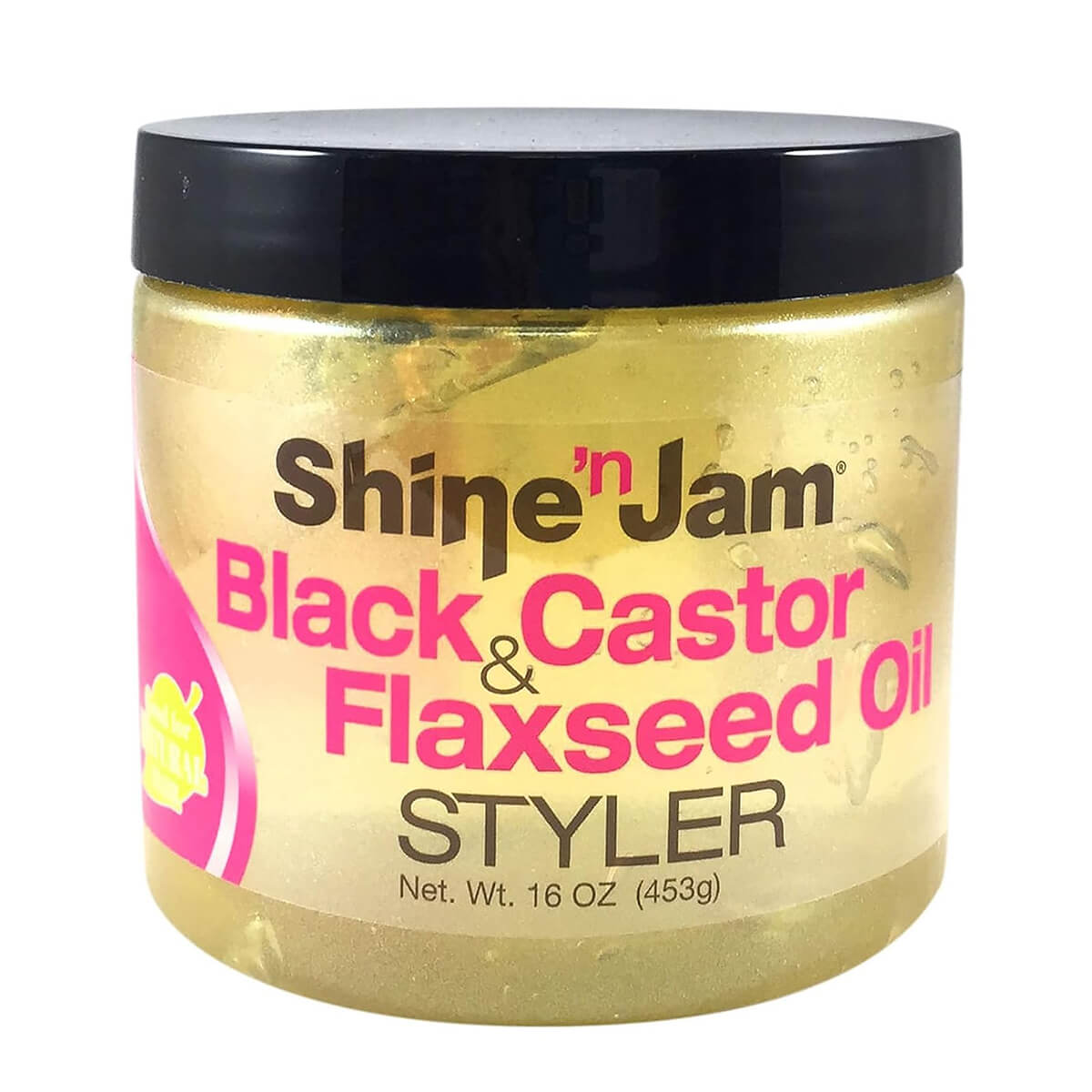 Ampro Shine ‘n Jam Black Castor & Flaxseed Oil Styler