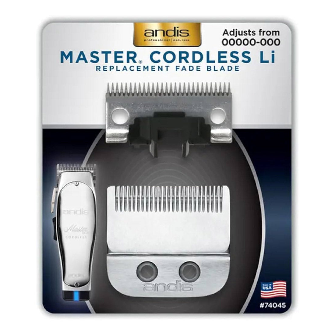 Andis Master Cordless Li Replacement Fade Blade #74045