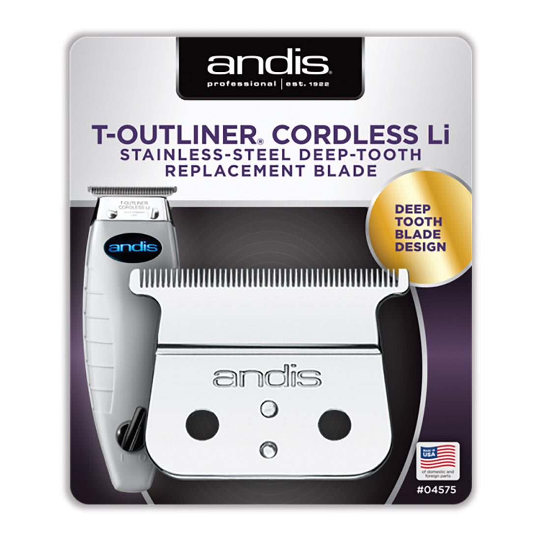 Andis T-Outliner GTX Cordless Li Replacement Blade #04575