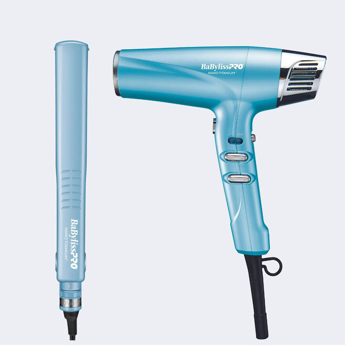 BaBylissPro Nano Titanium Dual Iconic  1¼" Flat iron & Dryer Combo
