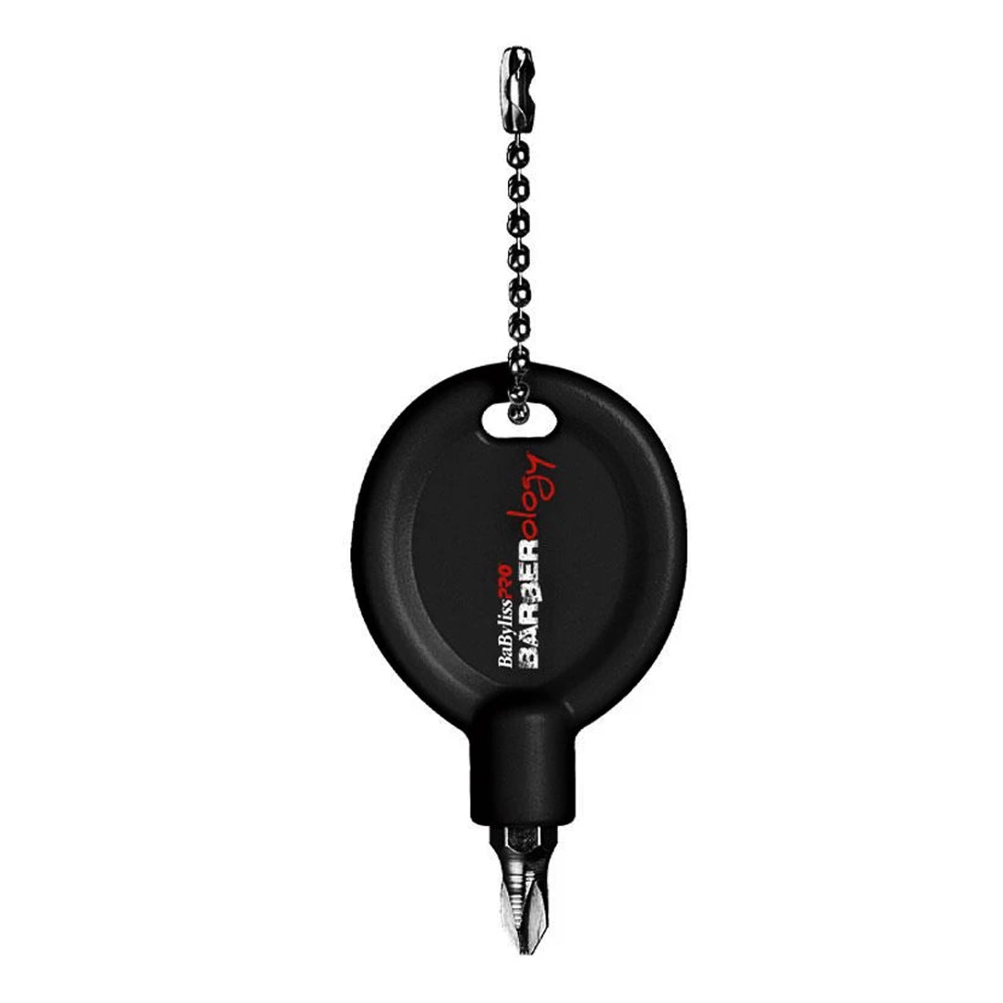Black BaBylissPro Barberology Screwdriver Keychain