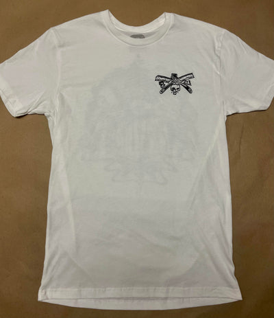 White Cali Barber T-Shirt Fromnt
