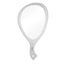 White Diane Teardrop Hand Mirror