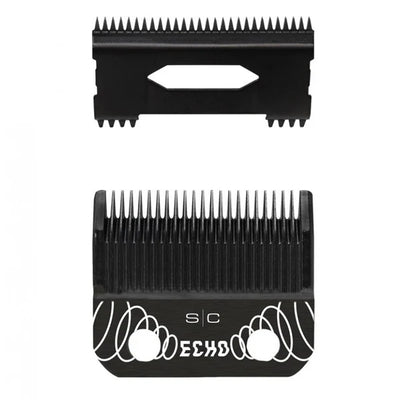 ECHO Faper Fixed Black Diamond Carbon DLC Hair Clipper Blade (Deep Tooth)