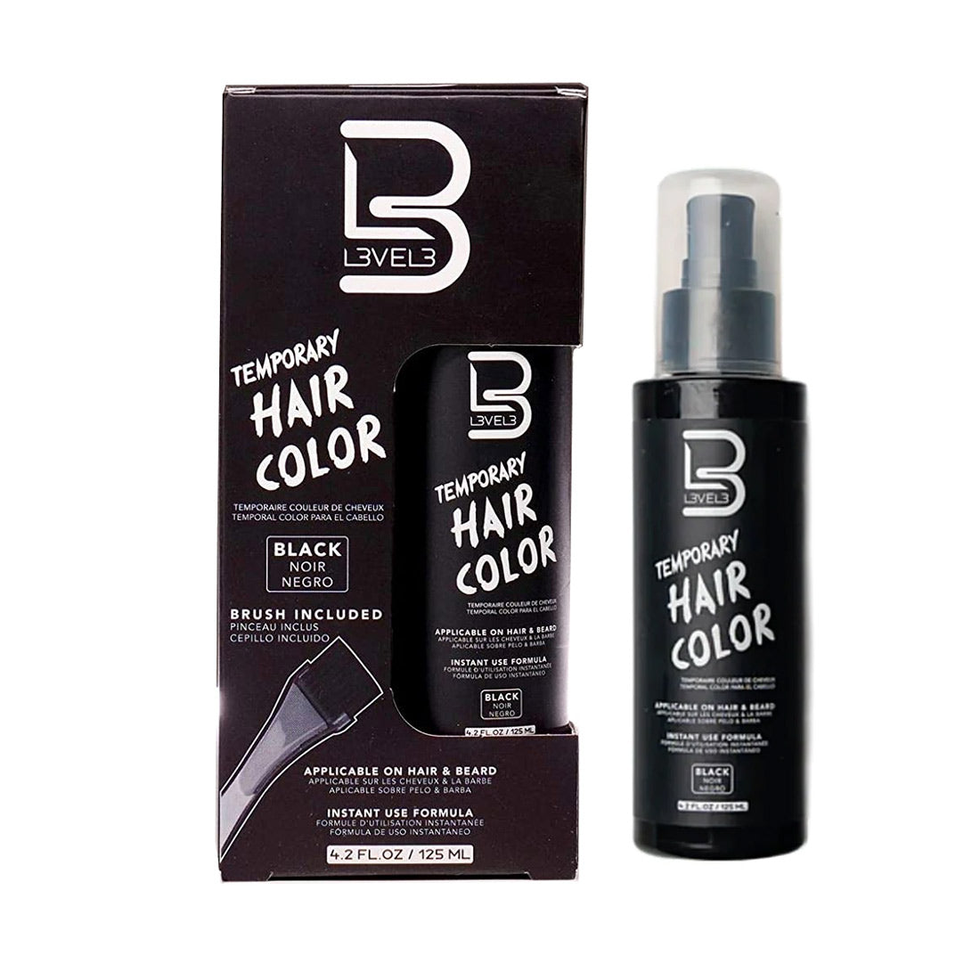 Level 3 Beard & Hair Color - Black