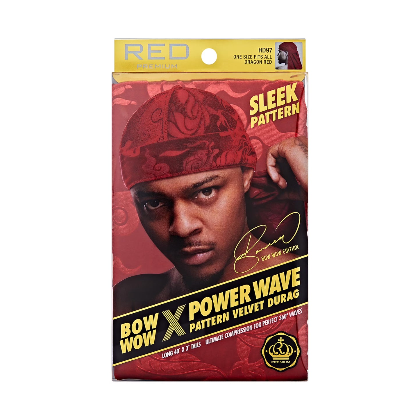 Red by Kiss Bow Wow X Power Wave Premium Compression, Secure Fit & Breathable