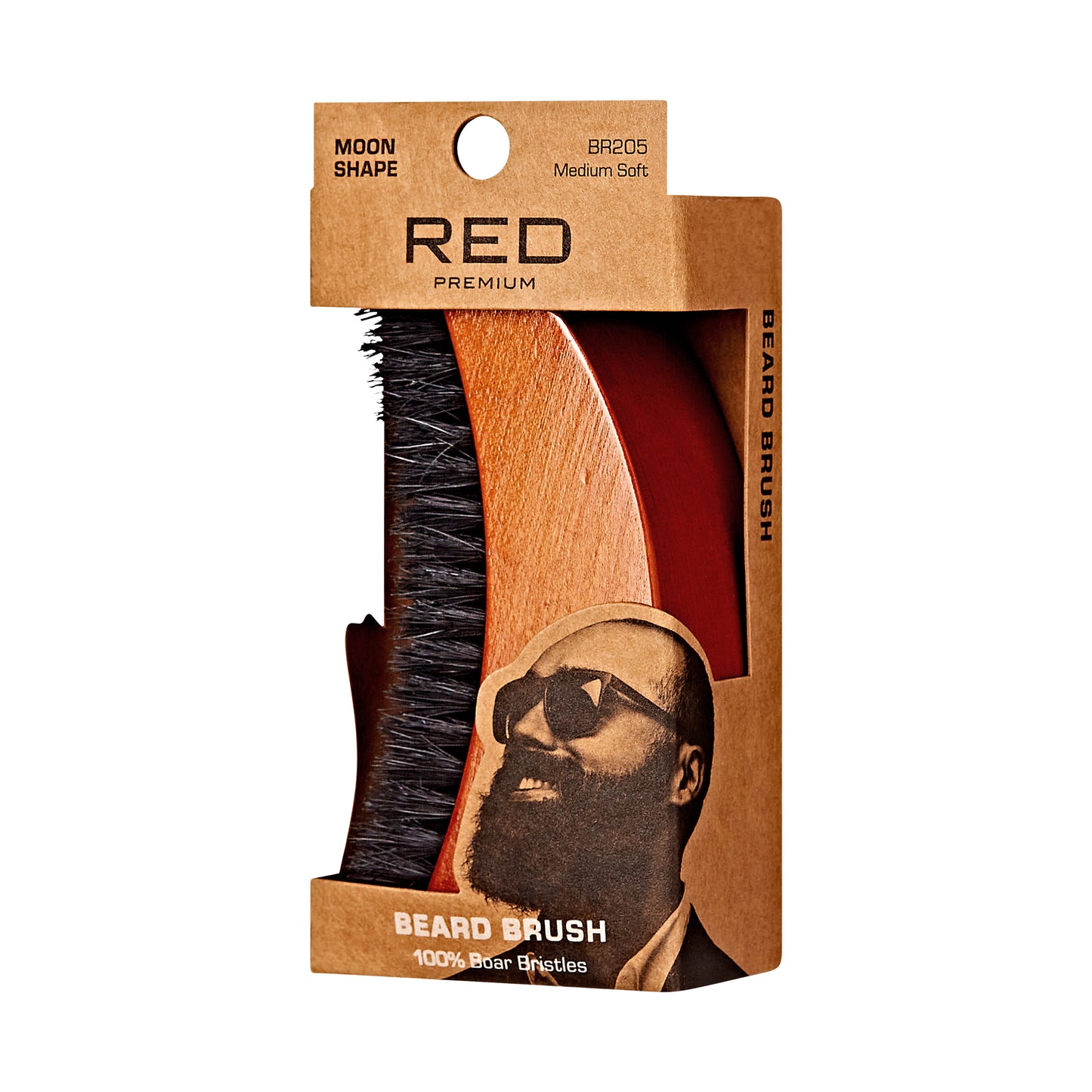 RedPro Boar Brush Moon Shaped