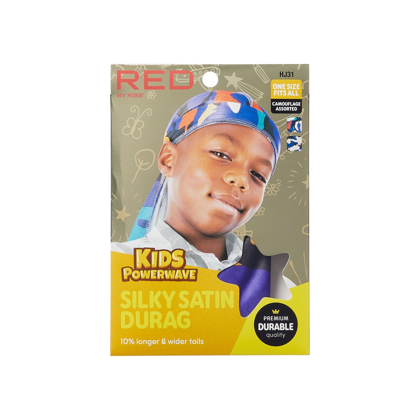Red Pro Kiss Kids Durags