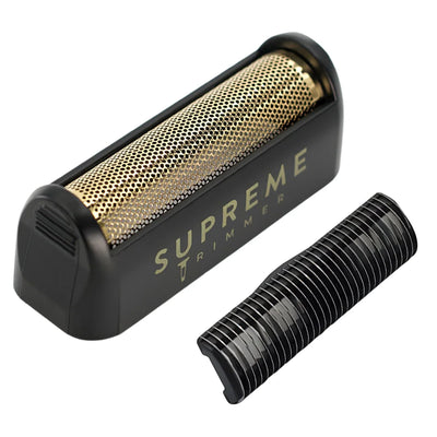 Supreme Trimmer Foil & Blade for Solo Shaver - Black