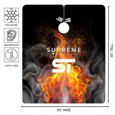 Supreme Trimmer Premium Barber Cape - Scarlet Ash