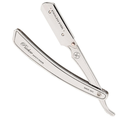 Parker SRX Heavy Duty Stainless Steel Handle Clip Type Barber Razor