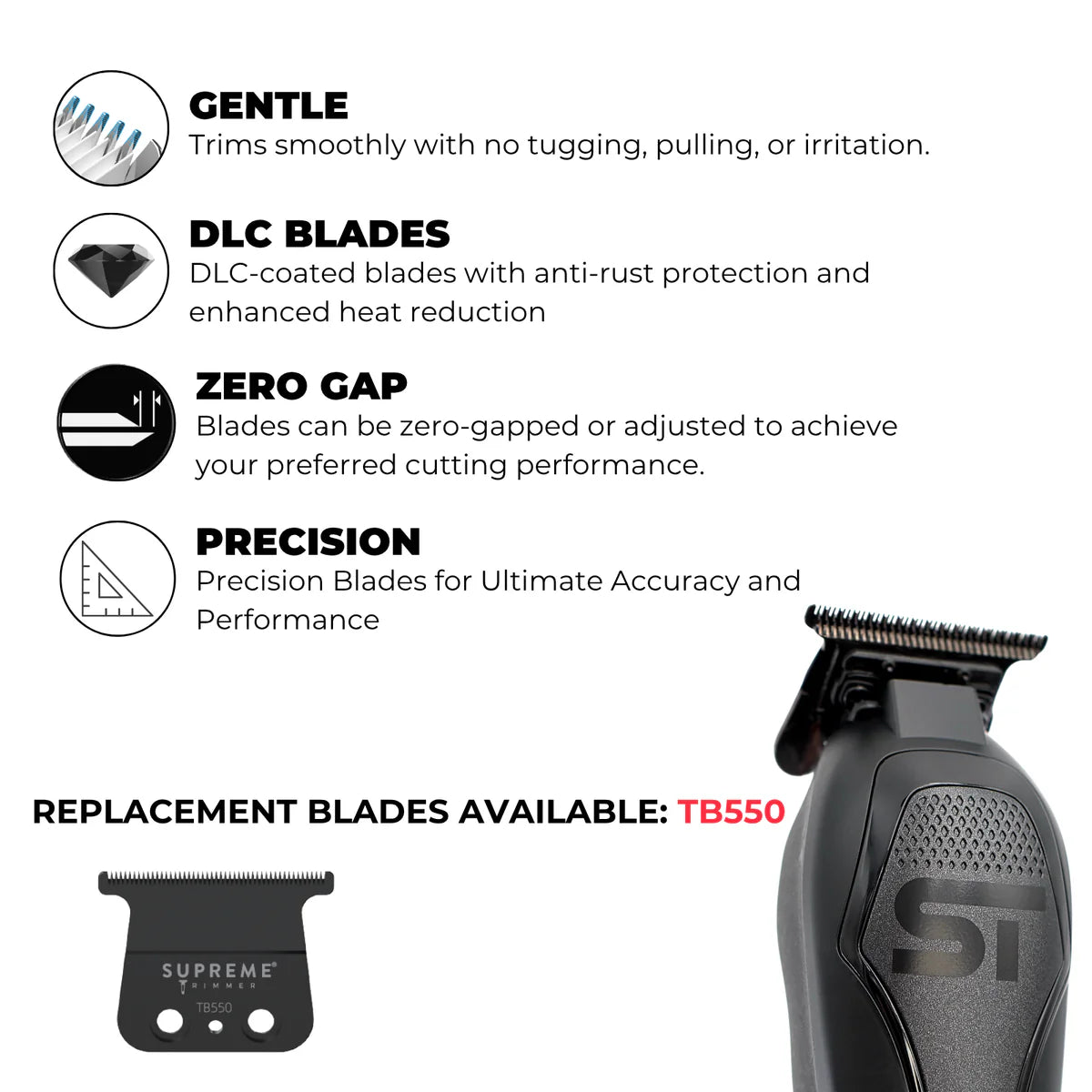 Supreme Trimmer DarkStar 72 Trimmer - Black