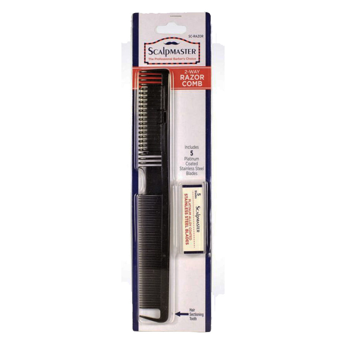 Scalpmaster 2-Way Razor Comb – Dual Function Hair Cutting Tool for ...