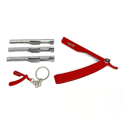 Tomb45 Triple Cartridge Razor Holder in Red